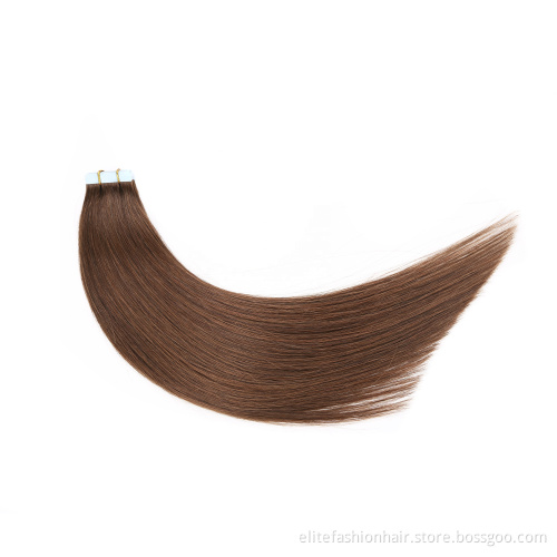High Quality Natural Tape In Hair Extensions 100% Human Remy Hair Double Drawn Virgin Tape Hair Extensions